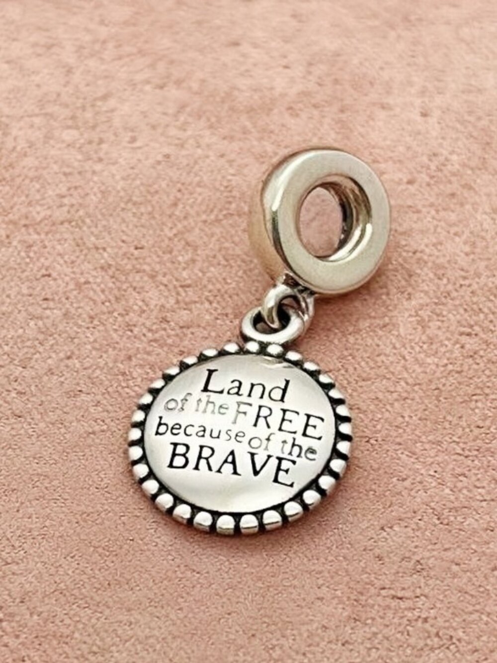 Pandora Land of The Because of The Brave Dangle Charm